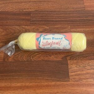 Bear Brand Winfant Easy Care Yarn Yellow New
